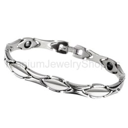 Pulseira De Titânio De 8 Polegadas