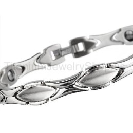 Pulseira De Titânio De 8 Polegadas