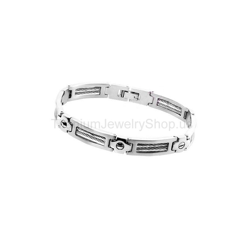 Pulseira De Titânio De 8 Polegadas Pulseira De Titânio De 8 Polegadas