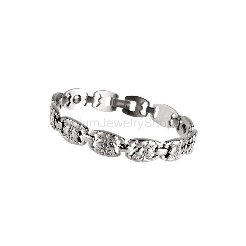 Pulseira De Titânio De 8 Polegadas