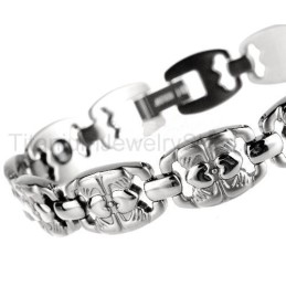 Pulseira De Titânio De 8 Polegadas