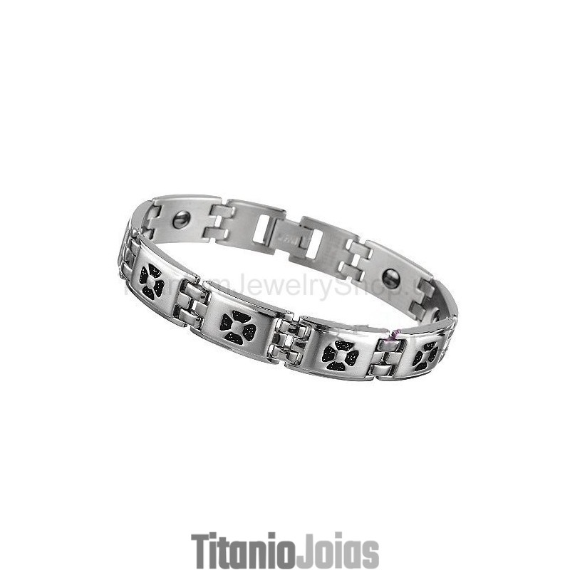 Pulseira De Titânio De 8 Polegadas