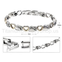 Pulseira De Titânio De 7,5 Polegadas