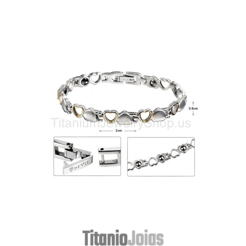 Pulseira De Titânio De 7,5 Polegadas Pulseira De Titânio De 7,5 Polegadas