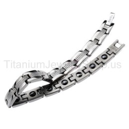 Pulseira Feminina De Titânio De 8 Polegadas