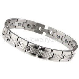 Pulseira Masculina De Titânio De 8,5 Polegadas