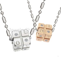 Pingentes De Titânio, Prata E Ouro Rosa Com Strass E Correntes Grátis C309