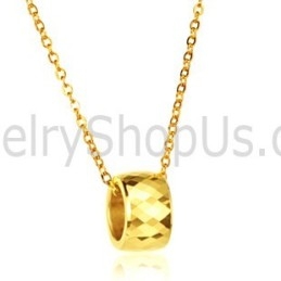 Pingente De Tungstênio Dourado Com Alto Polimento Lx734