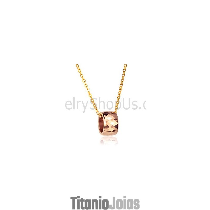 Pingente De Tungstênio Com Design Multifacetado Intrincado Em Ouro Rosa Gx735 Pingente De Tungstênio Com Design Multifacetado Intrincado Em Ouro Rosa Gx735