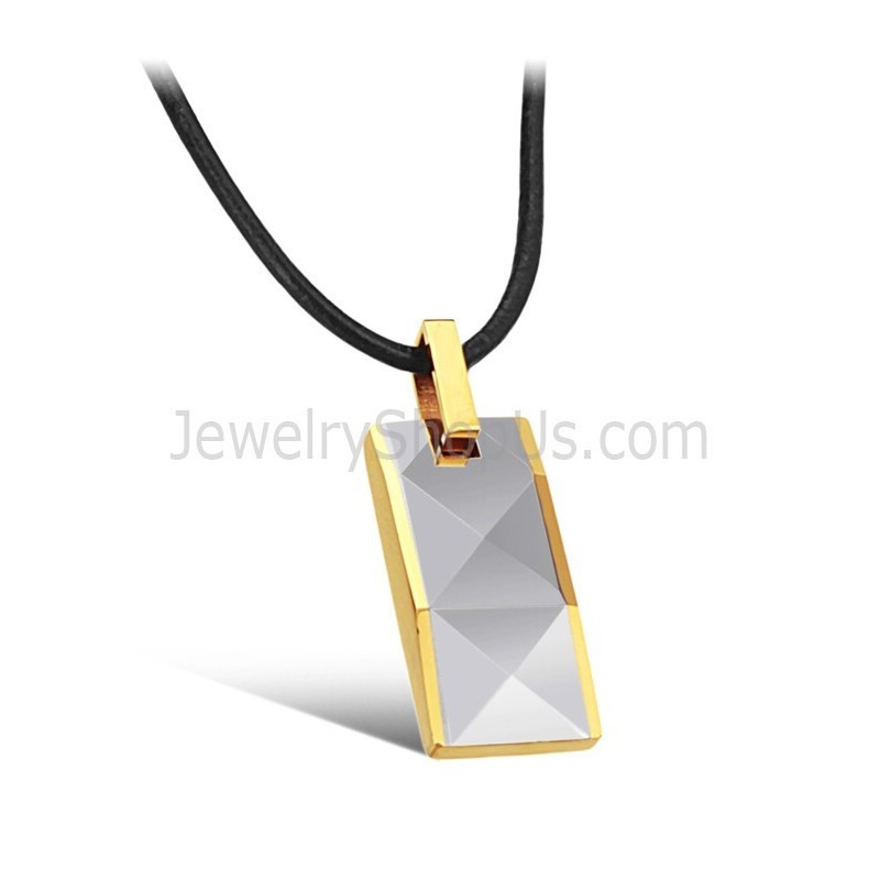 Pingente De Design Multifacetado Intrincado Em Prata Tungstênio Com Revestimento Em Ouro 18K C630 Pingente De Design Multifacetado Intrincado Em Prata Tungstênio Com Revestimento Em Ouro 18K C630