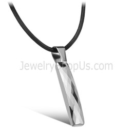 Pingente Masculino Retangular De Tungstênio Com Alto Polimento C631