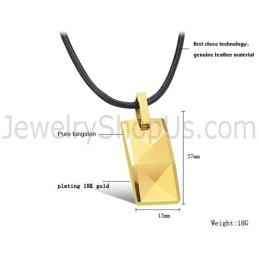 Pingente De Ouro Tungstênio Com Alto Polimento C630