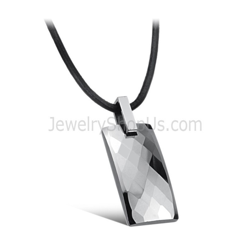 Pingente De Prata Tungstênio Com Alto Polimento C632 Pingente De Prata Tungstênio Com Alto Polimento C632