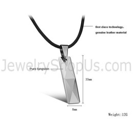 Pingente Com Design Multifacetado E Intrincado Em Prata Tungstênio C629