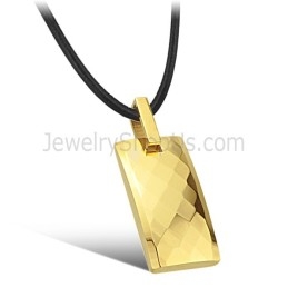 Pingente Com Design Multifacetado E Intrincado Em Ouro Tungstênio C632