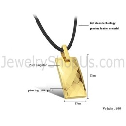 Pingente Com Design Multifacetado E Intrincado Em Ouro Tungstênio C632