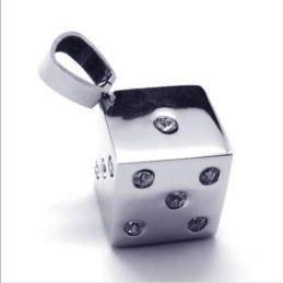 Colar Com Pingente De Titânio Puro E Pedra Preciosa Exclusiva Para Homem