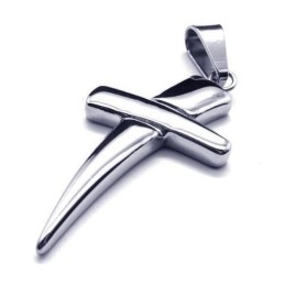 Colar Com Pingente De Cruz De Titânio Puro Cool Man Cross
