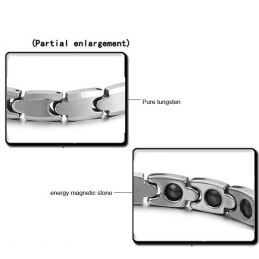 Pulseira De Saúde Energética Magnética De Tungstênio De Alto Polimento C945