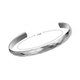 Pulseira De Prata Tungstênio Com Alto Polimento C897