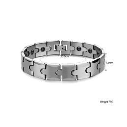 Pulseira De Energia Magnética De Elos De Trigo De Tungstênio C440