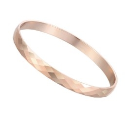 Pulseira De Ouro Rosa De Tungstênio Com Alto Polimento C892