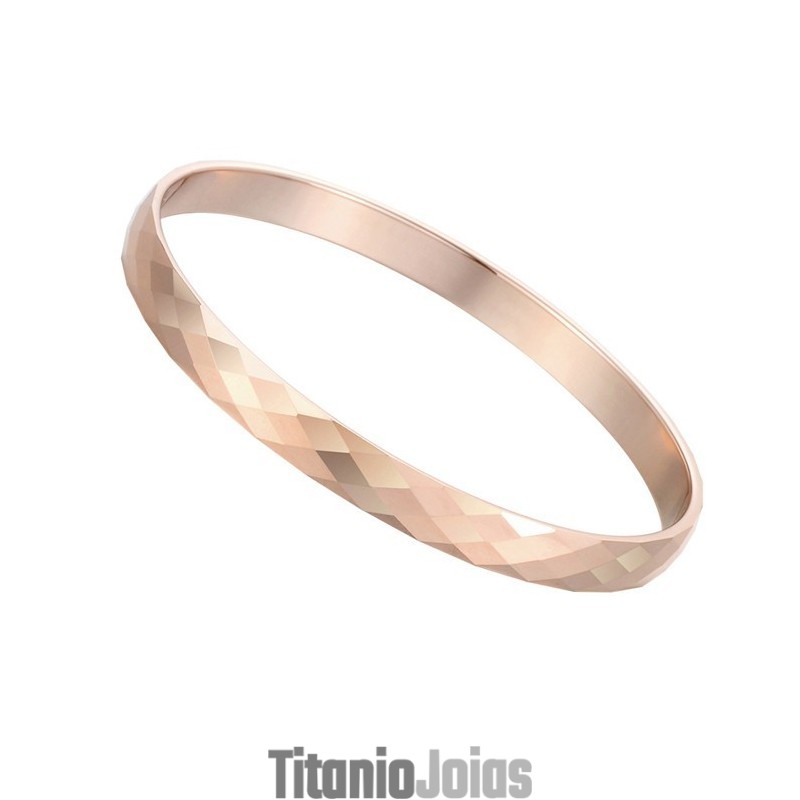 Pulseira De Ouro Rosa De Tungstênio Com Alto Polimento C892 Pulseira De Ouro Rosa De Tungstênio Com Alto Polimento C892