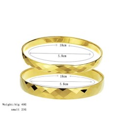 Pulseira De Tungstênio Dourado Com Design Multifacetado Intrincado C887