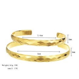 Pulseira De Casal Com Design Multifacetado Intrincado E Ouro Tungstênio De Alto Polimento C893