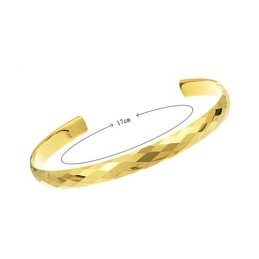 Pulseira De Casal Com Design Multifacetado Intrincado E Ouro Tungstênio De Alto Polimento C893