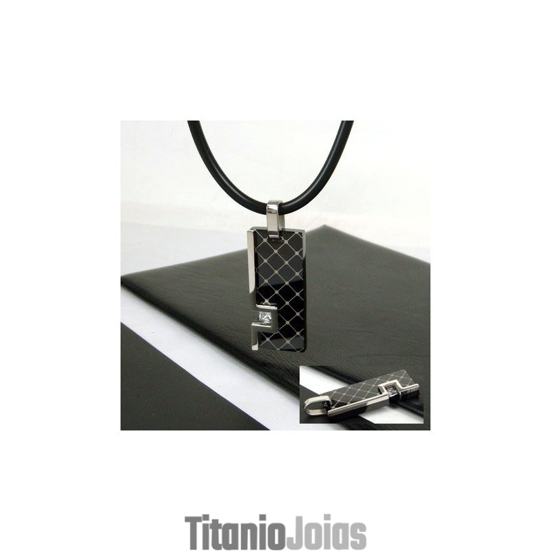 Colar Com Pingente De Titânio Puro Com Pedras Preciosas Exclusivas Para Homem Colar Com Pingente De Titânio Puro Com Pedras Preciosas Exclusivas Para Homem