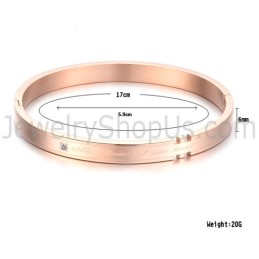 Pulseiras De Casal Em Ouro Rosa Tatanium Com Strass C710