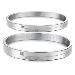 Pulseiras De Casal "Amor Sem Fim" De Tatanium Com Strass C870