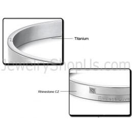 Pulseiras De Casal "Amor Sem Fim" De Tatanium Com Strass C870