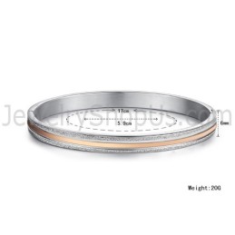 Pulseiras De Casal Tatanium Em Ouro Rosa E Preto C869