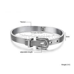 Pulseira De Cinto De Tatânio Com Comprimento Ajustável C969