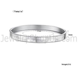 Pulseiras De Casal De Grade Simples De Tatanium C855