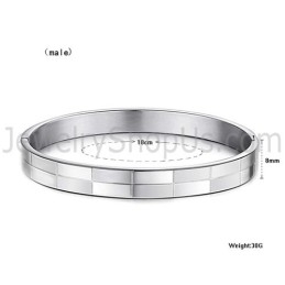 Pulseiras De Casal De Grade Simples De Tatanium C855