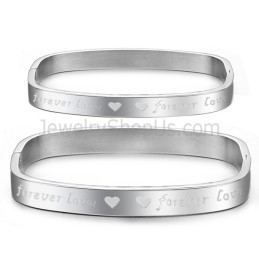 Pulseiras De Casal Quadradas Tatanium "Foreverlove" C865
