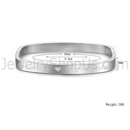Pulseiras De Casal Quadradas Tatanium "Foreverlove" C865