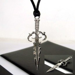 Colar Com Pingente De Titânio Puro E Cruz De Espada Cool Man