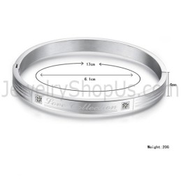 Pulseiras De Casal "Love Collection" De Tatanium Com Strass C849