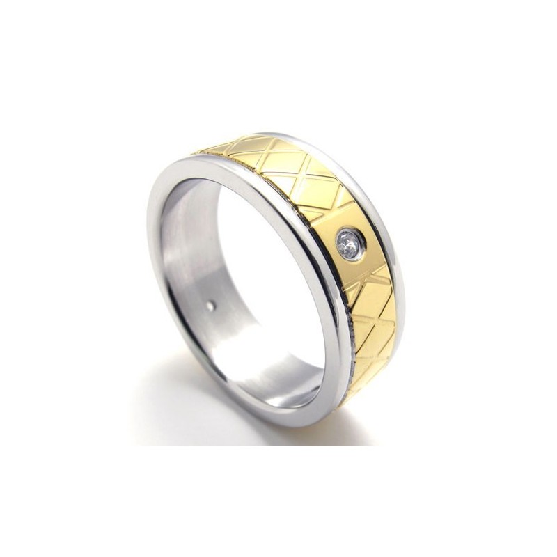 Anel De Ouro E Diamante De Titânio Anel De Ouro E Diamante De Titânio