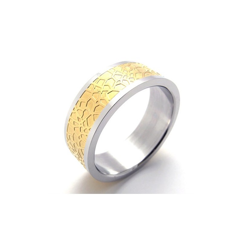 Anel De Titânio Dourado Anel De Titânio Dourado