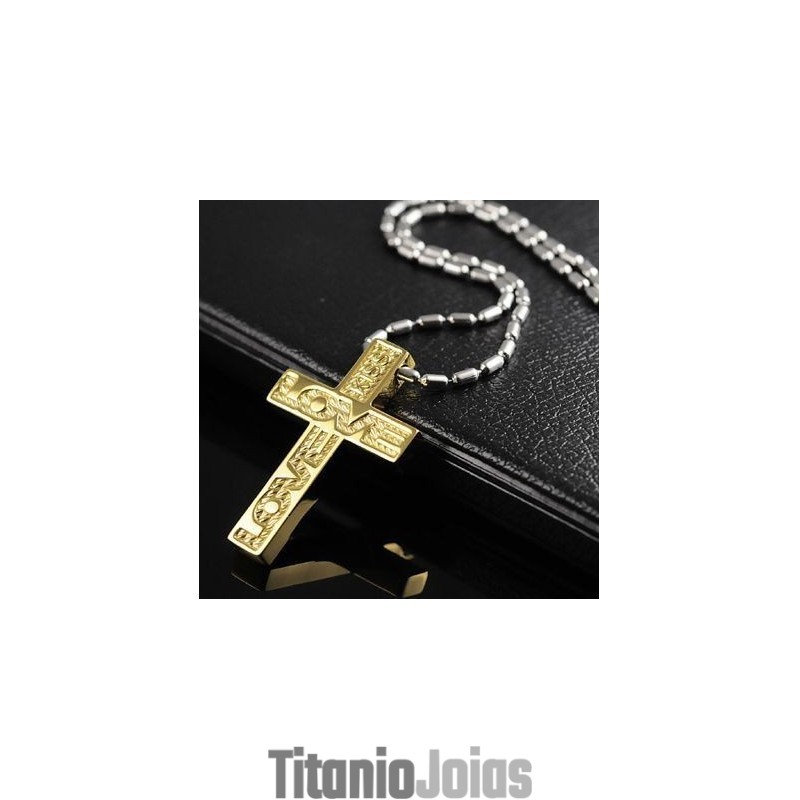Pingente De Aço Titânio Com Cruz De Amor De Alta Qualidade Para Homem Pingente De Aço Titânio Com Cruz De Amor De Alta Qualidade Para Homem