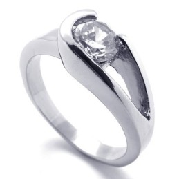 Anel De Diamante E Titânio