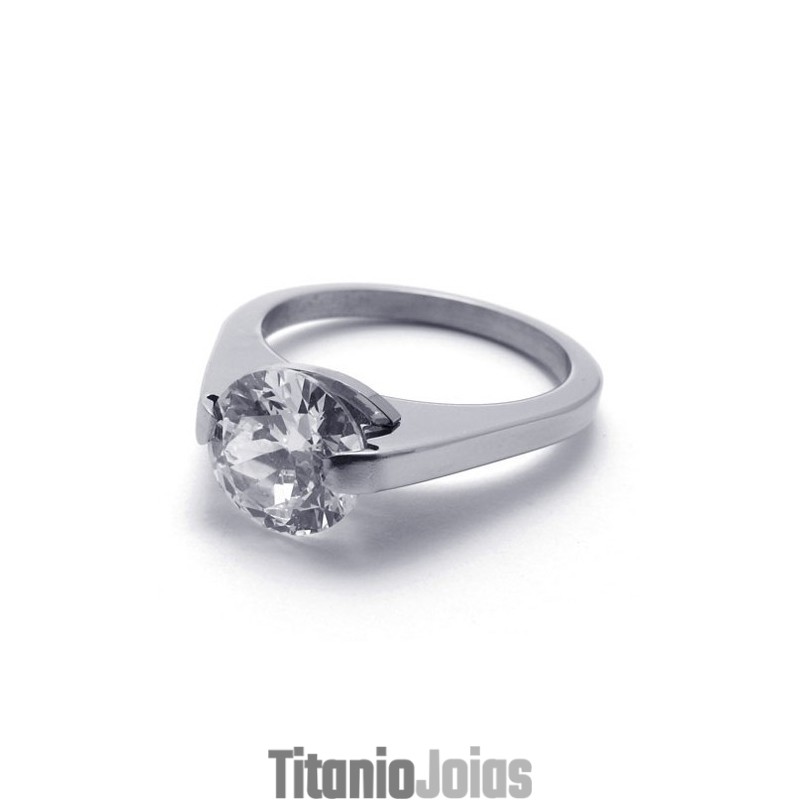 Anel De Diamante E Titânio Anel De Diamante E Titânio