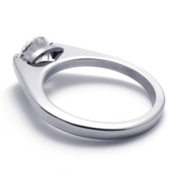 Anel De Diamante E Titânio