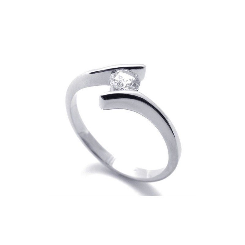 Anel De Titânio Com Diamante Para Mulheres Anel De Titânio Com Diamante Para Mulheres