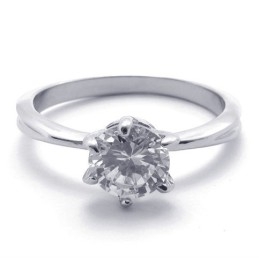 Anel De Diamante E Titânio
